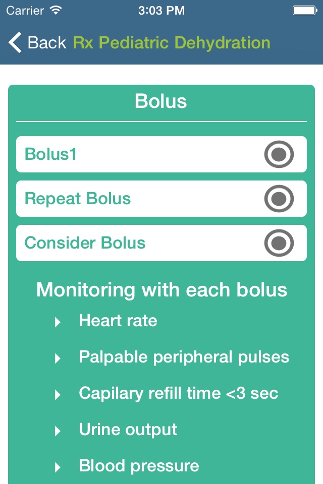 Rx Pediatric Dehydration screenshot 2