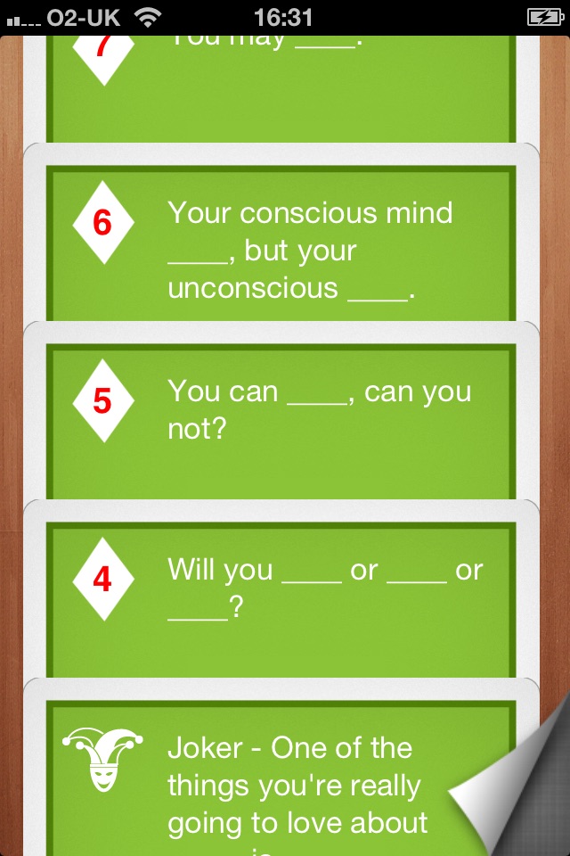 Salad Card Decks screenshot 3