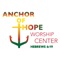 This app is the communications hub for Anchor of Hope Worship Center