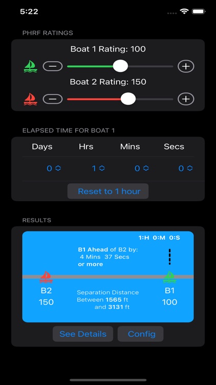 Time To Win: PHRF,ORC,IRC Calc