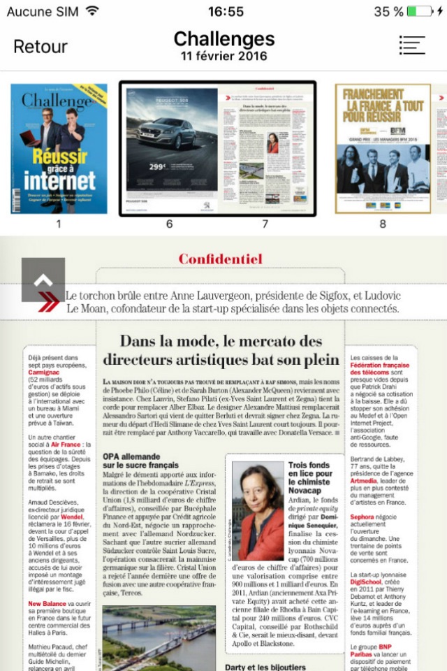 Challenges — Le magazine screenshot 3
