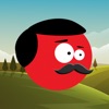 Red Ball Mr Mustache