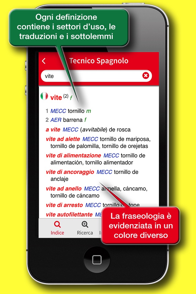 Dizionario Tecnico Spagnolo screenshot 3