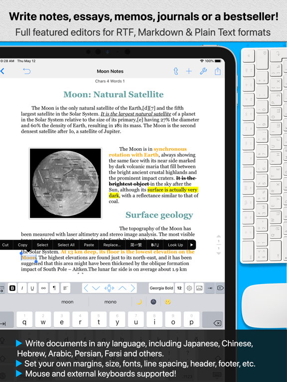 Notes Writer: PDF, Words, ePub screenshot 3