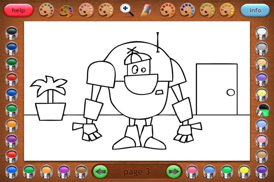 Coloring Robots screenshot 3
