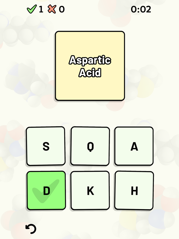 Amino Acid Quiz screenshot 3