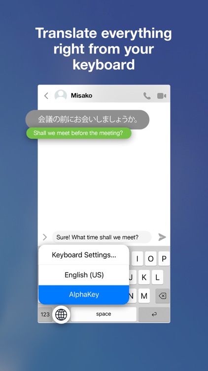 AlphaKey-Translation Keyboard