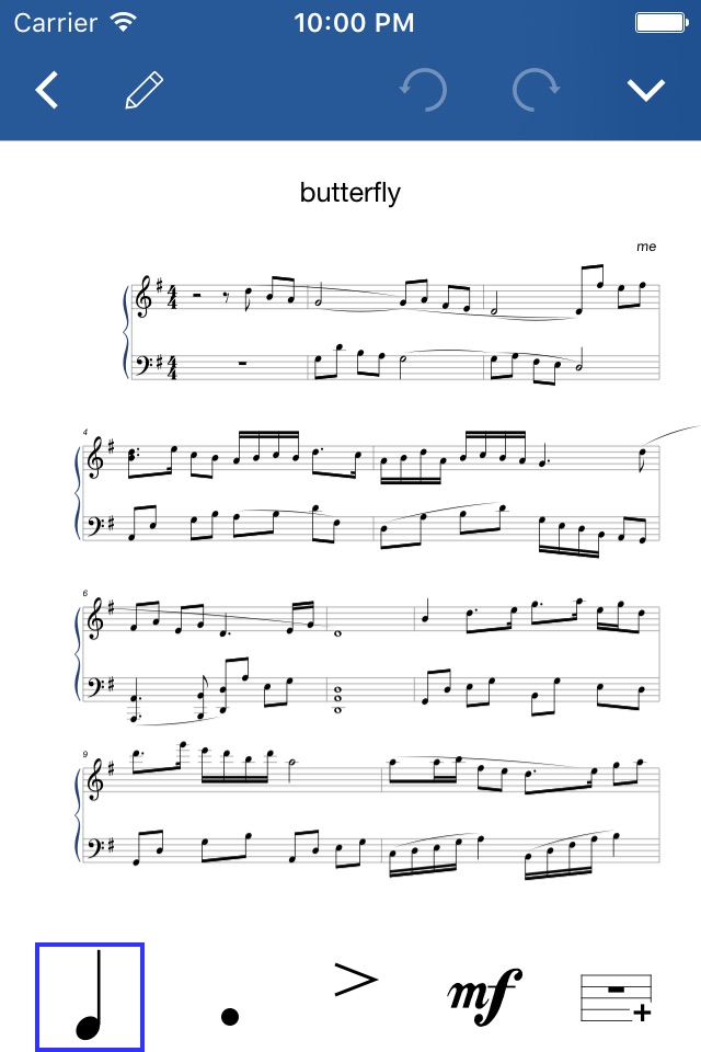 Notation Pad-Sheet Music Score screenshot 2
