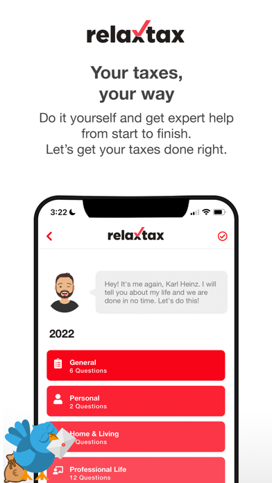 RelaxTax screenshot 2
