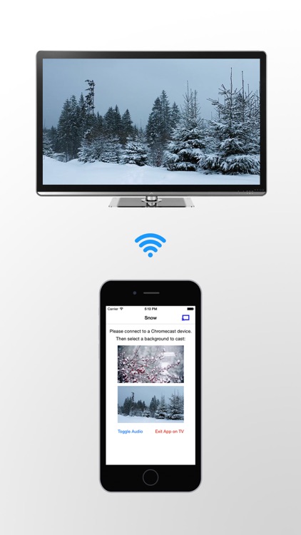 Snowfall on TV for Chromecast