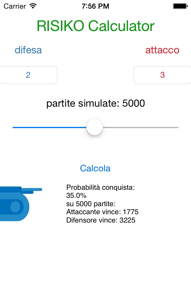 RISIKO Calculator screenshot 3