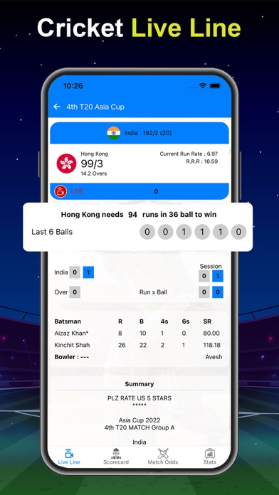 Live Cricket TV: Cricket Score screenshot 3
