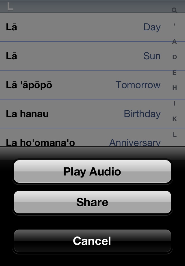 Hawaiian Words Dictionary screenshot 3