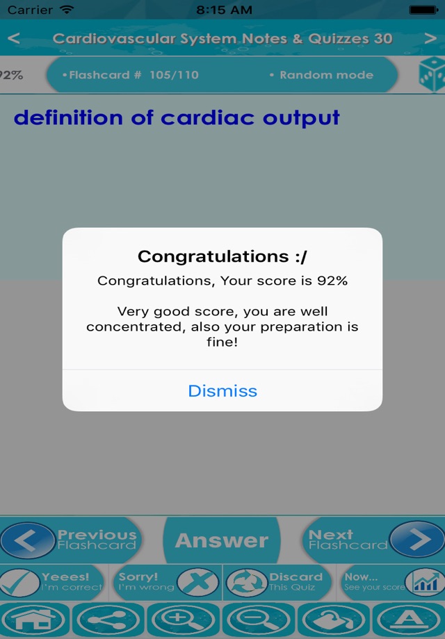 Cardiovascular System Review screenshot 2