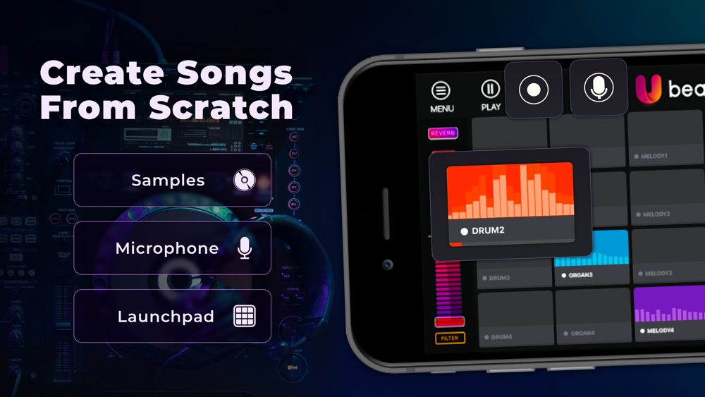 U Beats: Beat Music Maker for iPhone - Free Download U Beats: Beat Pad. Music Maker for & iPhone at AppPure