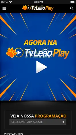 Game screenshot TVLeão Play mod apk