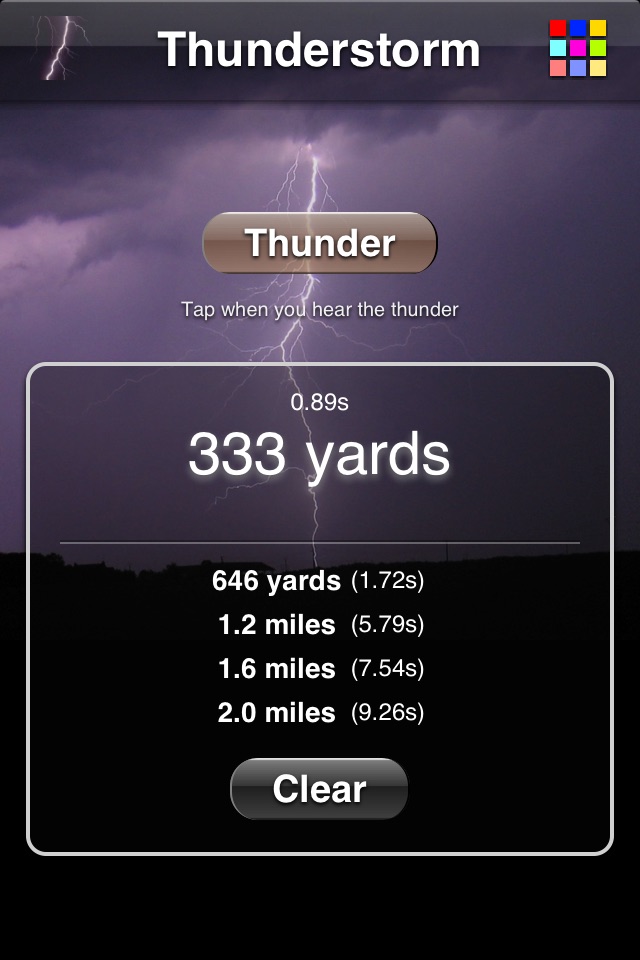 Thunderstorm Calculator screenshot 2