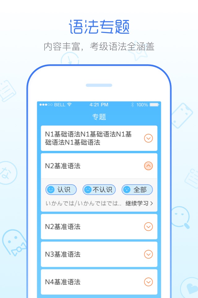 日语语法酷-日语学习考级语法助手 screenshot 2