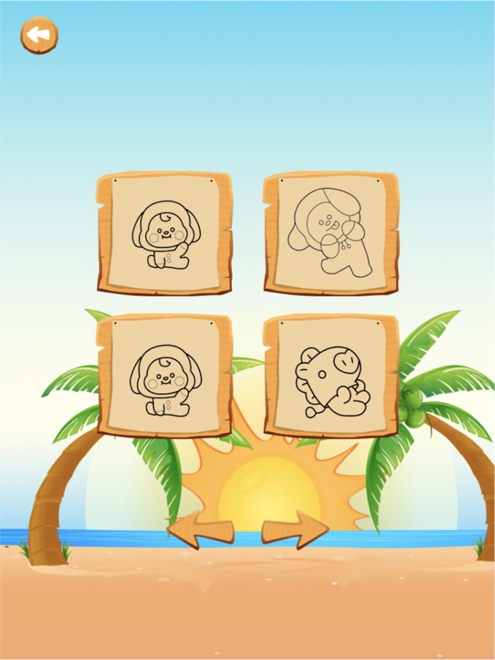 Piggy coloring Number Puzzle