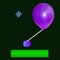 Use the direction buttons to control the balloon to its target base, without hitting the flowers