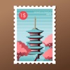 Famous Landmark Stamp Stickers