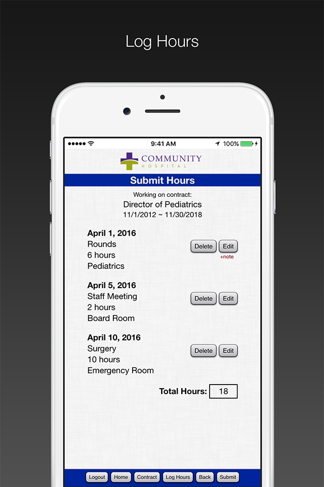 DocTime Log screenshot 4