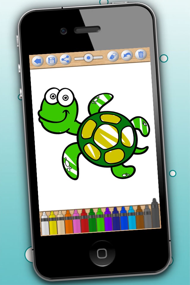 Sea Animal Coloring Book Game screenshot 2