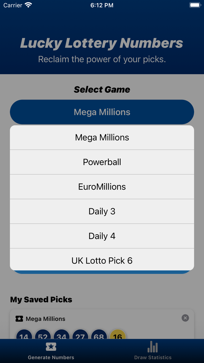 Lucky Lottery Generator