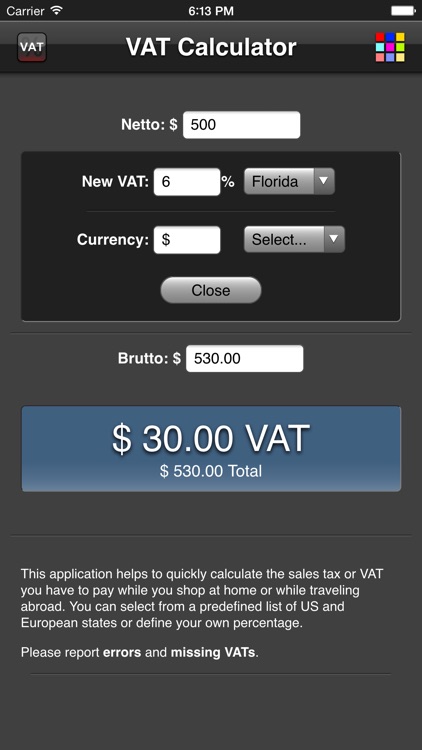 VAT Calculator