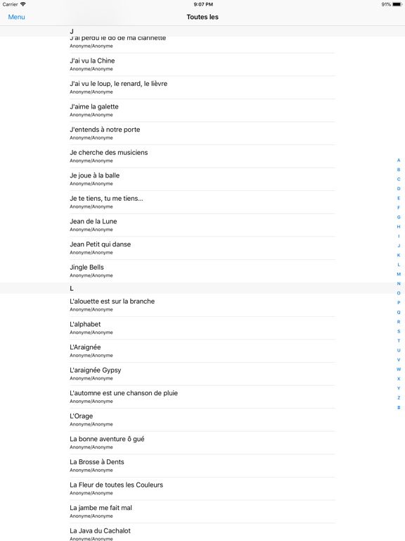 Chants et Chansons Chants et Chansons