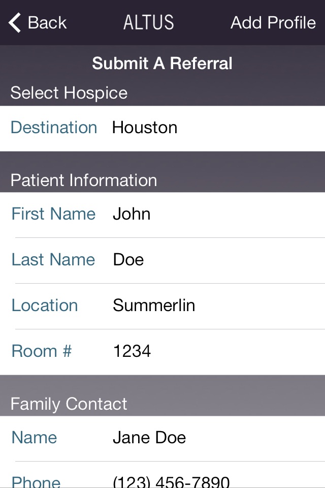 Altus Hospice screenshot 2