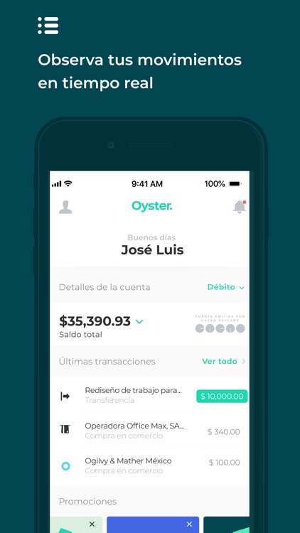 Oyster - Cuenta para negocios screenshot-3