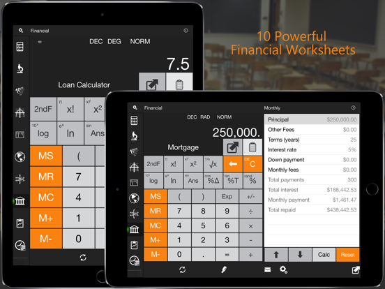 Calc Pro HD – iPad Calculator screenshot 2