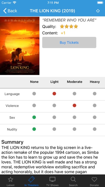 Movieguide® Lite Movie Reviews screenshot-0