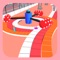 Complete all the obstacles in crazy fun race 3d