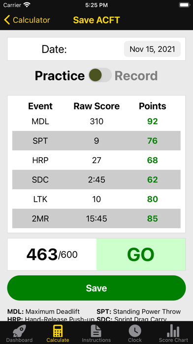 The ACFT App screenshot 4