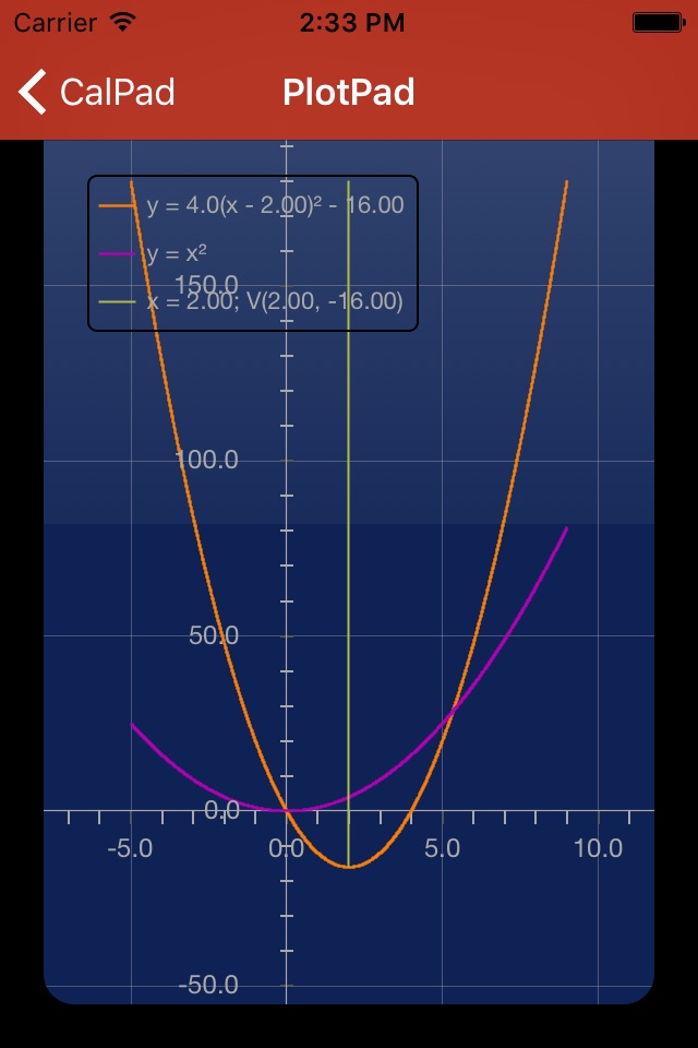 My Quadratic screenshot 4