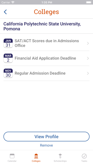 How to cancel & delete CollegeData Deadlines from iphone & ipad 4