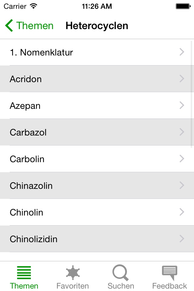 iOChemie - Organische Chemie screenshot 2