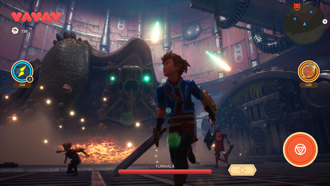Oceanhorn 2 screenshot 8 - iOS game interface