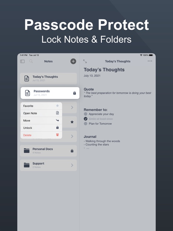Notes Todo's Lists: NoteFolio screenshot 2