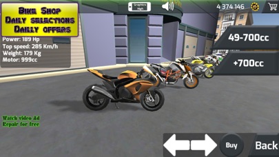 Motorbike Drag racing 3D screenshot 2