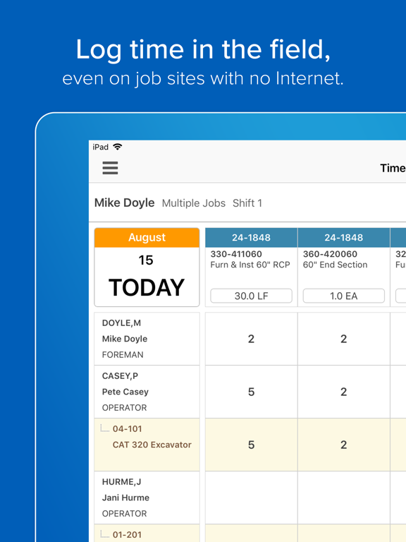 HCSS Field: Time cards & more screenshot 3