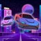Immerse yourself in a night ride with super jet cars through a city of the future in Moonlight Drive