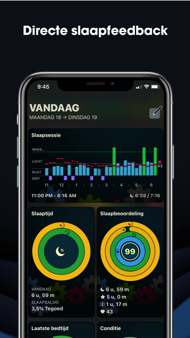 AutoSleep slaaptracker iPhone app afbeelding 4