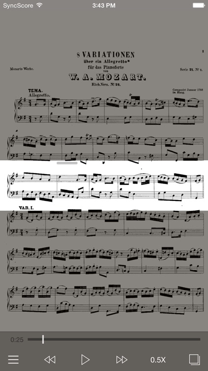 Mozart Variations for piano screenshot-0