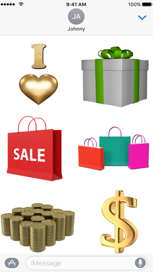 I Love Shopping Sticker Pack for iMessage(圖4)-速報App