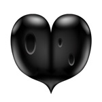 Black Heart Sticker Pack