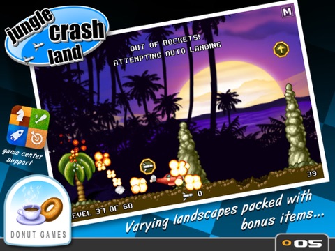 Jungle Crash Land Games Donut Games` Crash Land