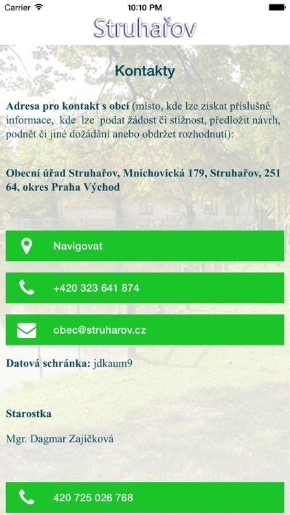 Obec Struhařov screenshot-4